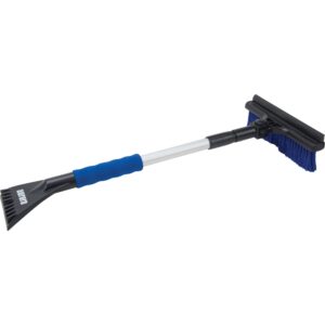 Brosse à neige télescopique, Télescopique, lame Polypropylène, 32-1/2" Longueur, Bleu