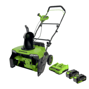 Souffleuse à neige sans balais Greenworks 48 V (24 V x 2) de 51 cm (20 po), (2) batteries de 5,0 Ah et chargeur rapide double de 4 A inclus