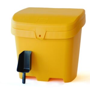 FCMP Outdoor Bac à sel, sable et rangement extérieur avec pelle - jaune