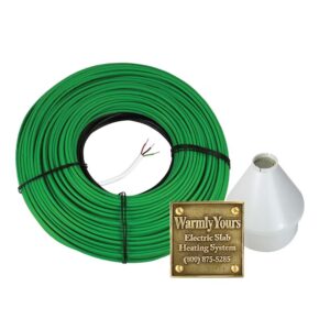 WarmlyYours Kit de fonte des neiges électrique avec câble chauffant de 251 pi (240 V) et contrôle automatique