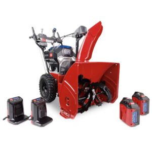 Toro Souffleuse Neige Électrique Sans Deux Phases 60V Power Max E 24po (Deux 6,0 Ah Batteries & Chargeur)