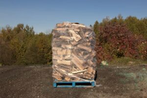 Face de corde de bois de chauffage (1 palette)