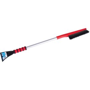 Brosses à neige très longues, lame Nylon polyéthylène, 35" Longueur, Rouge